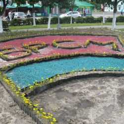 Активисты БРСМ подарили Гомелю клумбу