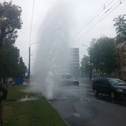 Порыв теплотрассы в плановом режиме