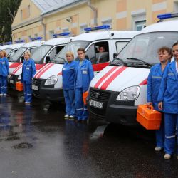 11 «скорых» пополнили Гомельскую городскую станцию скорой медицинской помощи