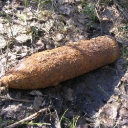 В Гомеле во время земляных работ нашли предметы, похожие на снаряды  времен войны. Пришлось эвакуировать людей