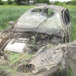 Фотофакт: молодые люди попали в аварию в Гомельском районе 
